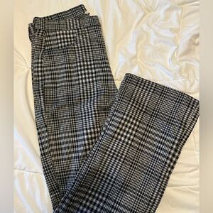American Eagle Outfitters Black and White Glen Plaid Women’s Pants